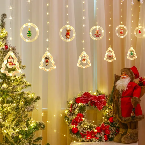 Daxiga Luz Arbol Navidad 120 Led 9.85 Pie Largo Decoracion