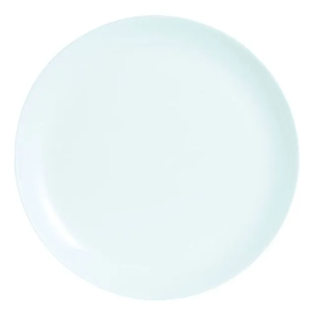 Juego X 6 Platos Bajo Luminarc 25 Cm Diwali Blanco