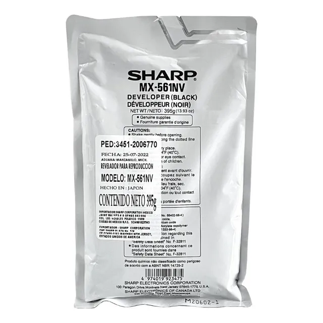 Revelador Sharp MX561NV negro 6000 paginas