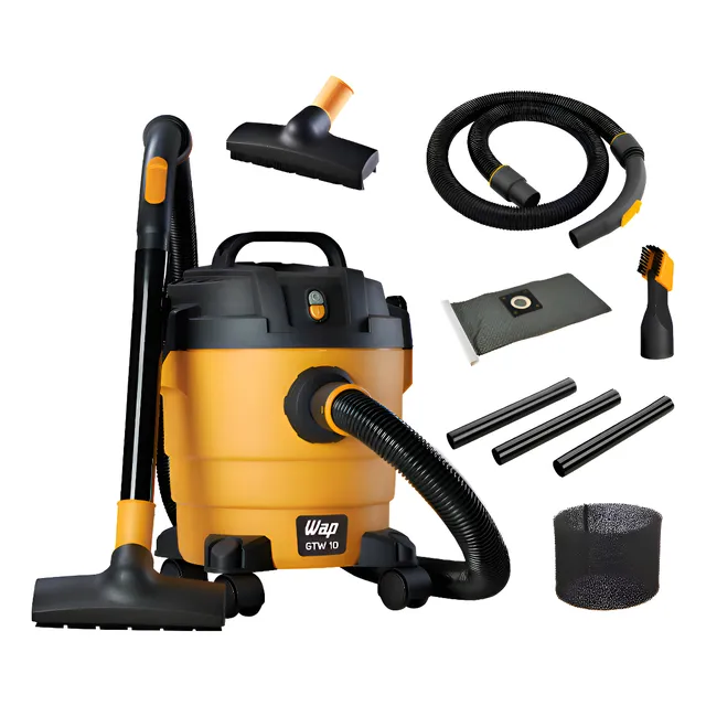 Aspirador De Pó E Água Wap Gtw 10 Compacto 1400w 10 Litros Amarelo/preto