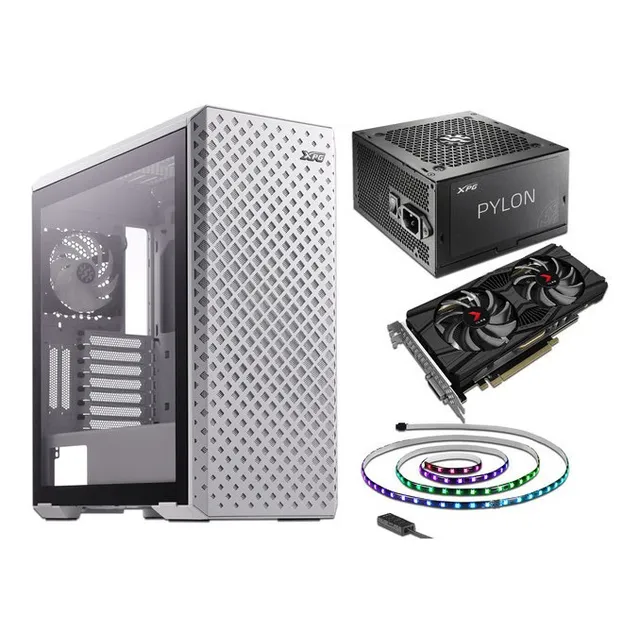 Gabinete Xpg Defender Pro, E-atx. Color Blanco. Incluye
