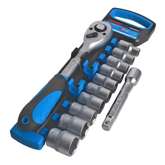Juego De Dados Con Matraca 1/2 PuLG Cr-v Profesional Fixtec