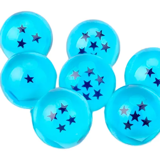 Caja Esferas Dragon Ball Súper Azul X 7 Ban Dai Original 4cm