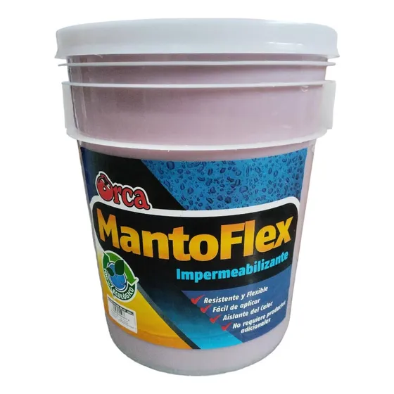 Mantoflex Pintura Impermeabilizante Para Techos Cuñete Rojo