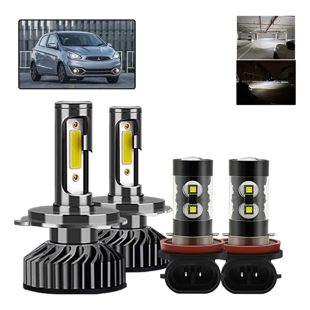Gcd Compatible Kit De Focos Led H4 H11 For Mitsubishi