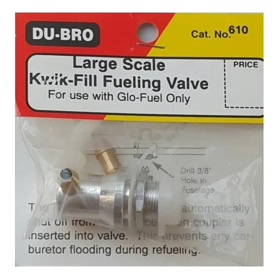 Large Scale Fueling Valve Cód 610. Dubro.