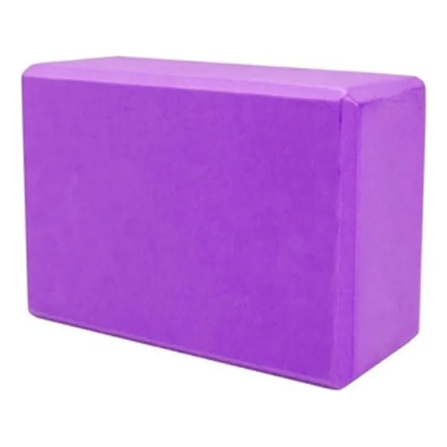 Bloque Ladrillo Yoga Espuma Ejercicios Apoyo Terapia Color Violeta