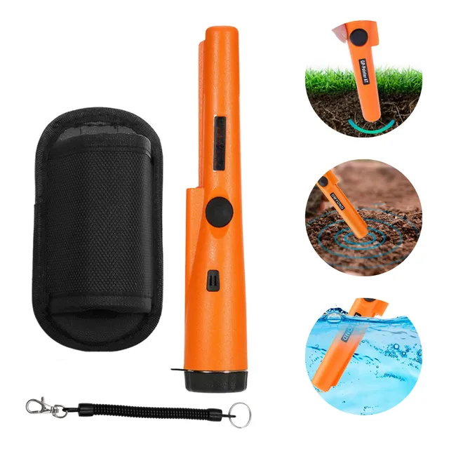 Detector De Metales Manual A Bateria 9v Vibrador Y Sonido