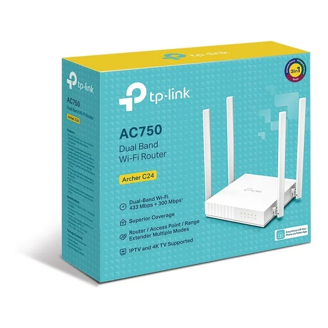 Tp Link Archer C24 Router Ac750 Wifi De Doble Banda