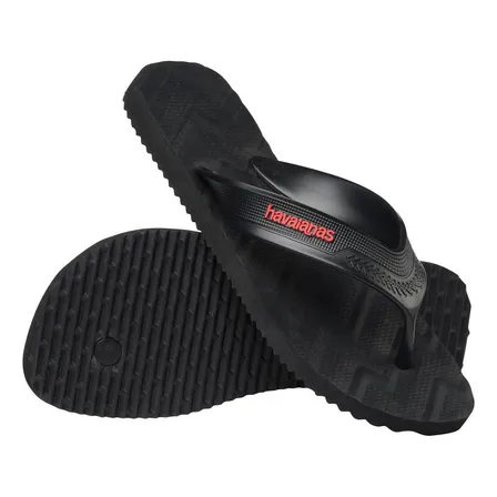Chinelo Havaianas Track Waves Max Conforto Sandália Legítima Preto Track Relevo No Solado 43/44 Br