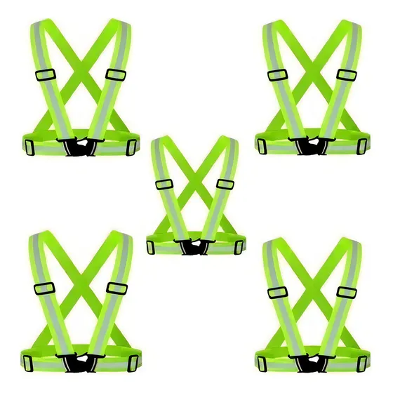 Pack 10 Arnés De Seguridad Chaleco Reflectante Ajustable 1151