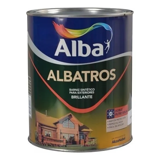 Alba Albatros color tranaparente brillante barniz marino ext doble filtro solar 1l