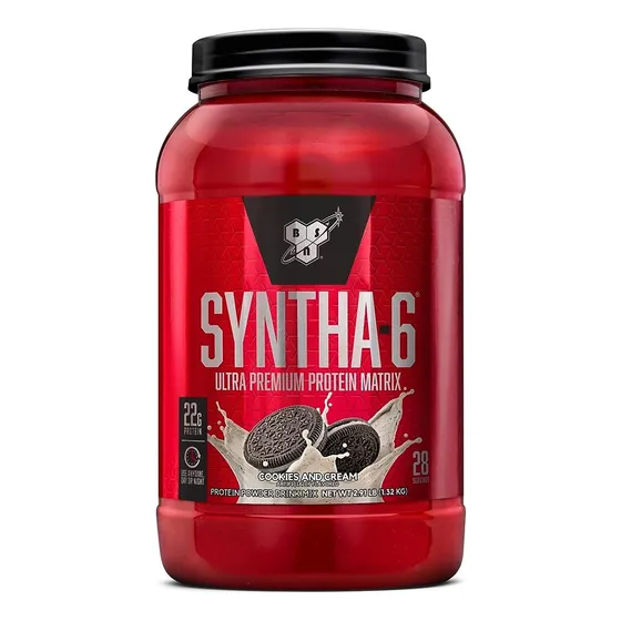 Suplemento BSN Ultra Premiun Protein Matrix Syntha-6 sabor cookies & cream de 1.32kg Polvo