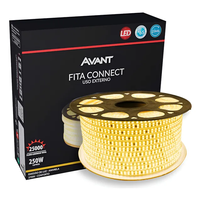 Fita Led Connect 5w 50m 2700k Tensão Direta – Avant Luz Branco-quente Tensão de operação 5W/M