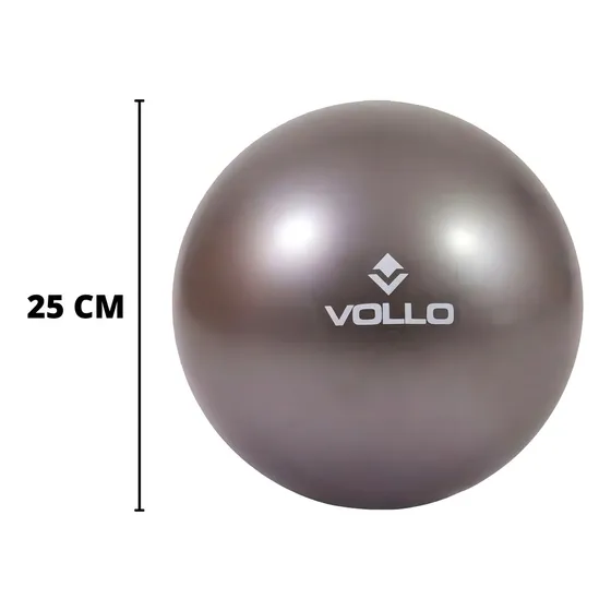 Mini Bola Overball 25cm Yoga Pilates Fisioterapia Funcional Ginástica Reabilitação PVC Vollo