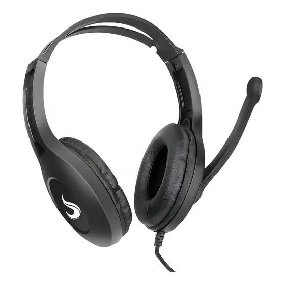 Headset Office 01 Preto | Rise Mode | P3 - Rm-hs-of-01-fb
