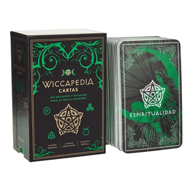 Wiccapedia Cartas y Guia de Robbins, Greenaway y Bedell Editorial Librero Tapa Dura