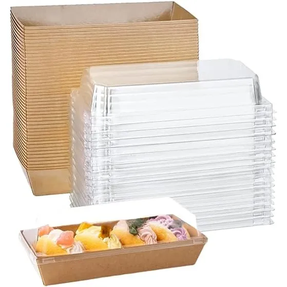20 Cajas De Sándwich Desechables Contenedores De Comida