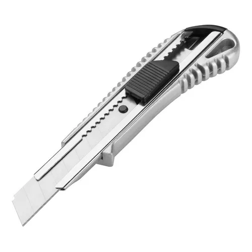 Cutter Aluminio Boton De Empuje Y Bloqueo 18 Mm Tolsen 30002