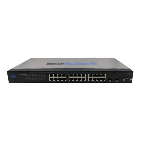 Switch Cisco Linksys Srw2024 24portas 10/100/1000 2 Port Sfp