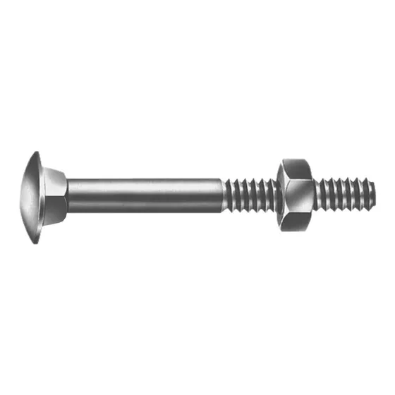 Bulón Para Madera C/tuerca 1/4 X 2 1/2 Caja 100 Unidades Tyt