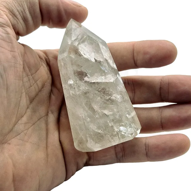 Obelisco Ponta De Quartzo Cristal - 5cm 100g 100% Natural