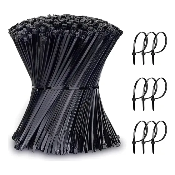 Amarras Plásticas Wiscot 30cm 3.6mm 100 Unidades Color Negro
