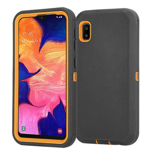 Funda Para Galaxy A10e Negro/naranja Plastico Goma Funda Para Galaxy A10e Negro/naranja Plastico Goma