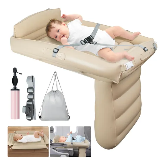 Cama Inflable De Viaje Para Niños Pequeños Bangzi Con Barra