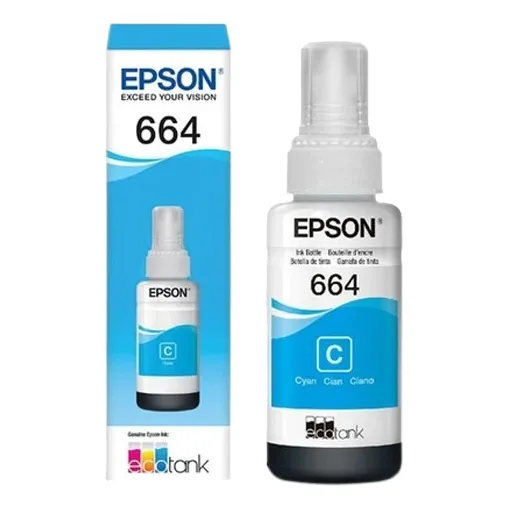 Refil Garrafa De Tinta T664 Epson L220 L1300 L395 L396 L355