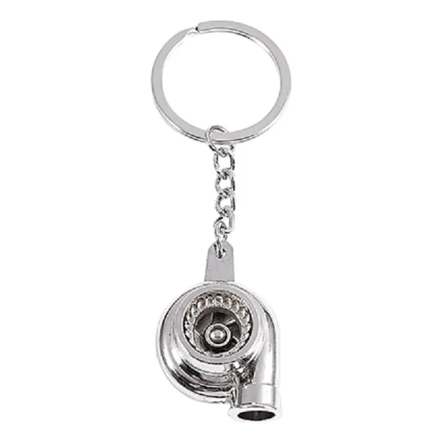 Llavero Cromado Modelo Turbo Color Plata