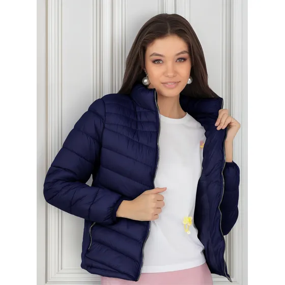 Chamarra Dama Capitonada Cardigan Ligera Casual Roosevelt 77