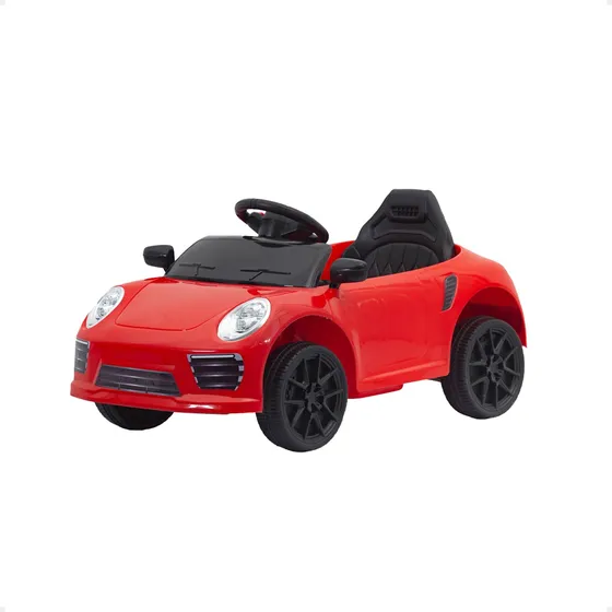 Mini Auto A Bateria Para Niños Con Control Remoto 6v Luces Love Color Rojo