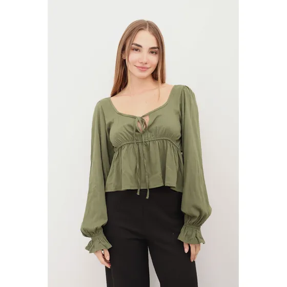 Blusa Mangas Abullonadas Amadeo