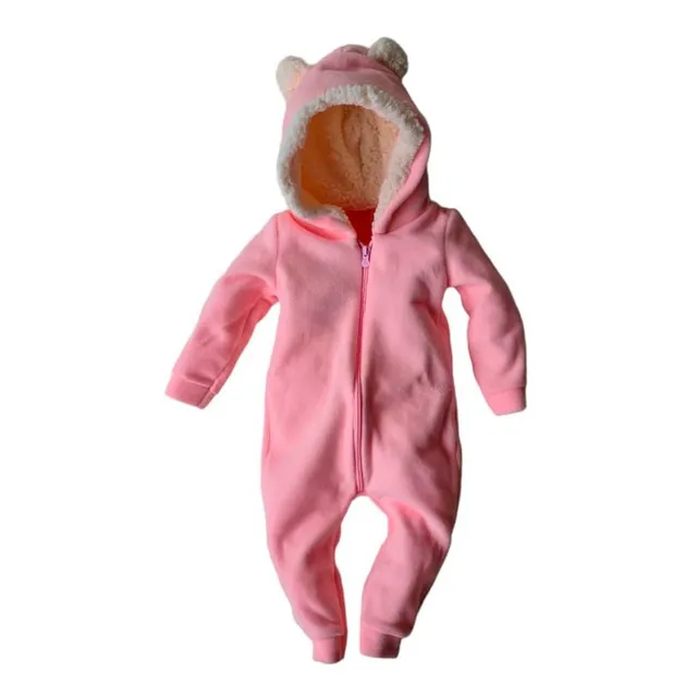Tip Top Bebe C Ziper Plush Macacão Soft Quentinho Inverno