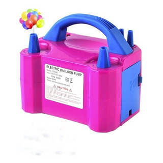 Genérica Bs-rosepump Bomba De Globo Inflador Eléctrico Doble Válvula Fiesta Color Rosa 127v Genérica Bs-rosepump Bomba De Globo Inflador Eléctrico Doble Válvula Fiesta Color Rosa 127v