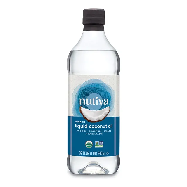 Nutiva Aceite De Coco Fraccionado Líquido Orgánico 32 Onzas
