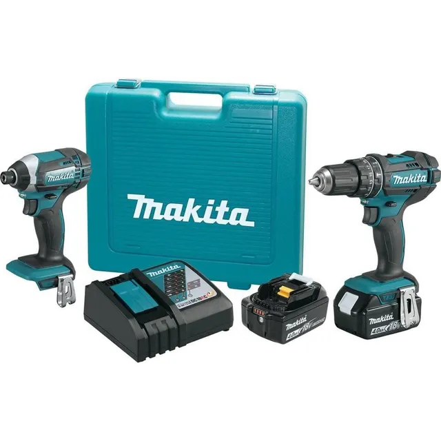 Kit Combinado Inalámbrico 2 Piezas 18 V 4 Ah Iones De Litio