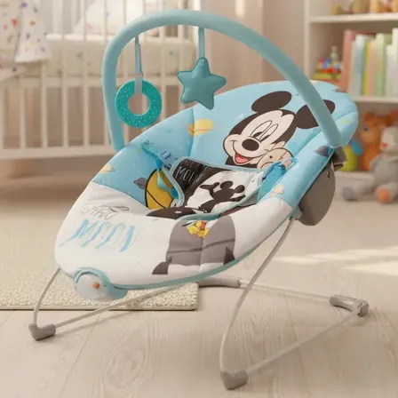 Silla Mecedora Nido Vibradora Bebes Mickey