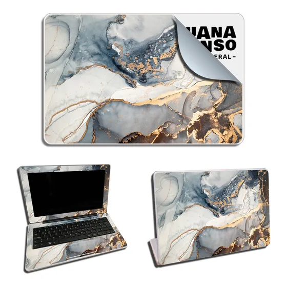 Skin Calco Ploteo Adhesivo Netbook Sarmiento Juana Manso Color Marble Stone
