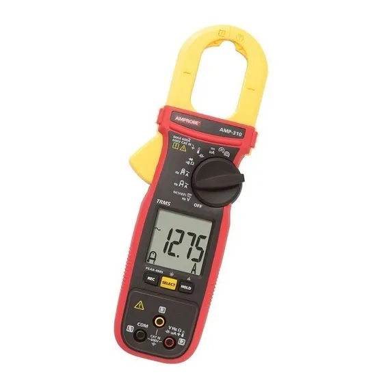 Amperimetro Gancho 600a Ca Y Temp. Amprobe Amp-310