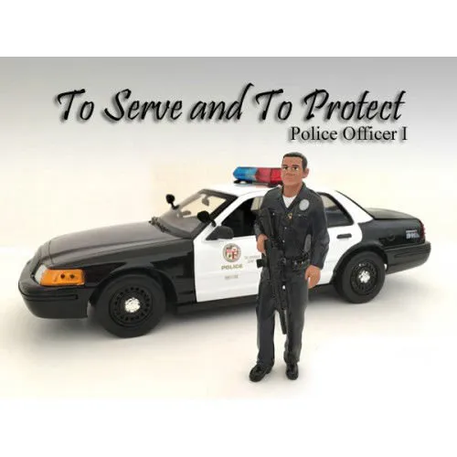 Police Officer I Figura Para Escala 1: 18 Modelo American