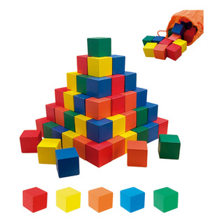 Vmingo Cubos De Madera Para 3 Años 2.5cm De Múltiples Colore Vmingo Cubos De Madera Para 3 Años 2.5cm De Múltiples Colore