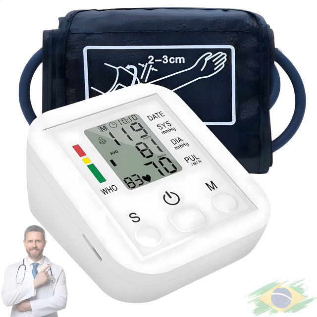 Aparelho De Medir Pressão Arterial Monitor Automático Aparelho De Medir Pressão Arterial Monitor Automático