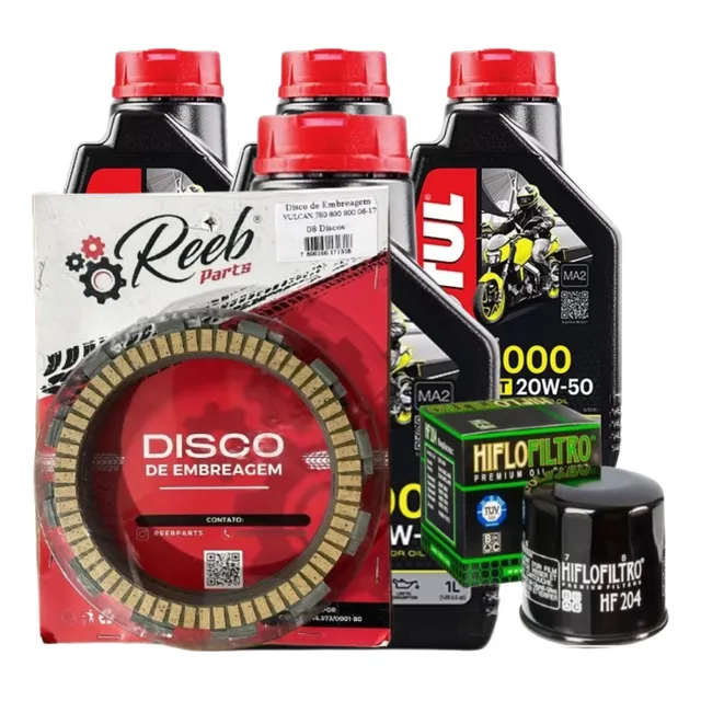 Kit Revisão Completo Para  Kawasaki Vulcan 900 Ano 06 Á 17