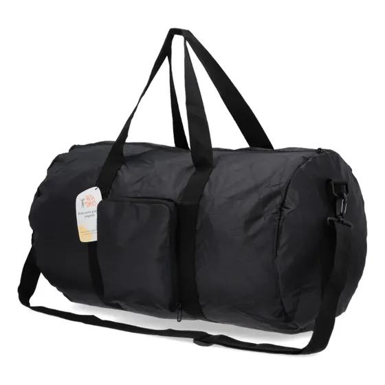 Bolso Plegable Extra Grande 53 Lts Color Negro