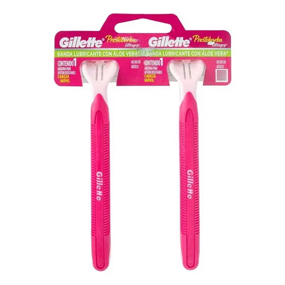 Máquina De Afeitar Prestobarba Ultragrip Gillette 2 Un.
