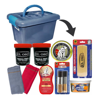 Set Bolear Lustrar Calzado Zapatos D Piel Grasa Brochas Etc Set Bolear Lustrar Calzado Zapatos D Piel Grasa Brochas Etc