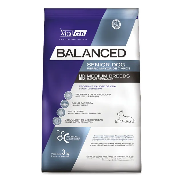 Vital Can Balanced Senior Raza Mediana 12kg