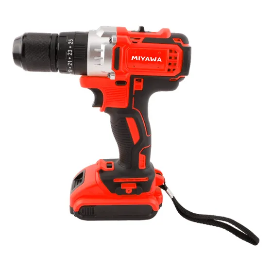 Taladro Percutor Miyawa 13 Mm 1420 Rpm Ion Litio 18v C Color Rojo Frecuencia 50 Hz